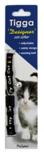 Tigga Kitty Cat Collar Black [colour:black]