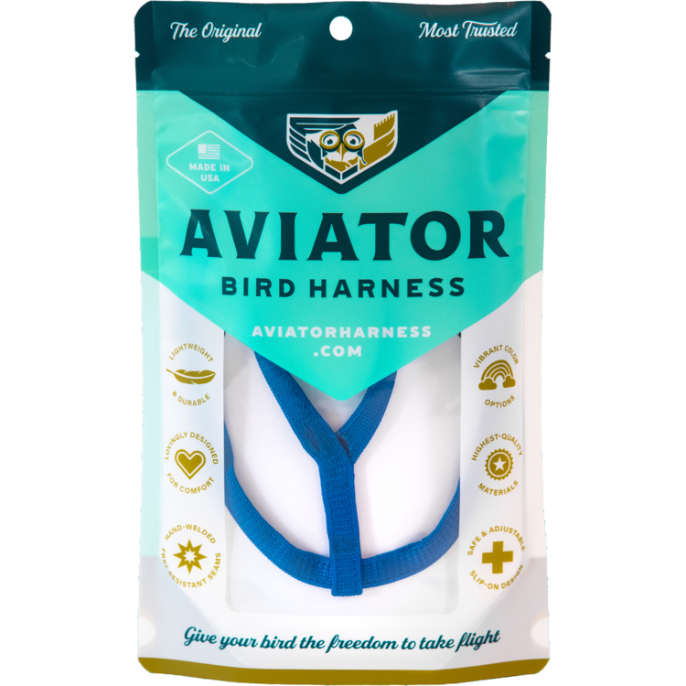 Aviator Bird Harness Medium Blue