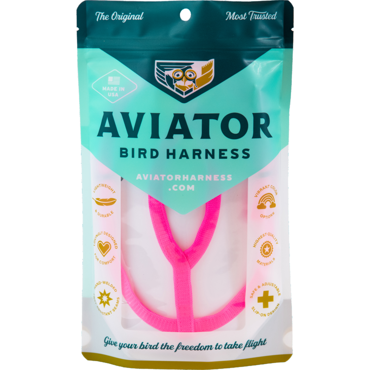 Aviator Bird Harness Medium Pink