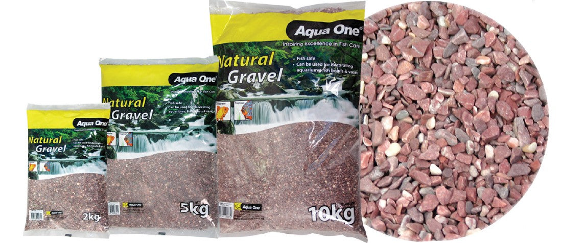 Aqua One Natural Gravel Natural Ruby Red