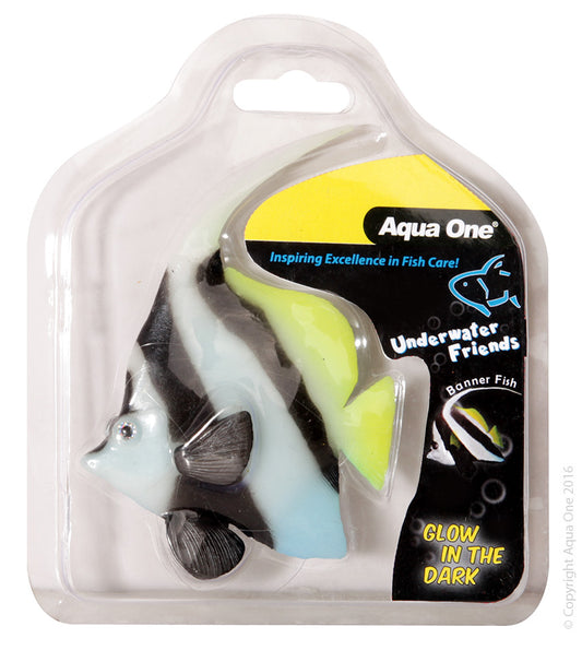 Aqua One Glow In Dark Ornament Bannerfish