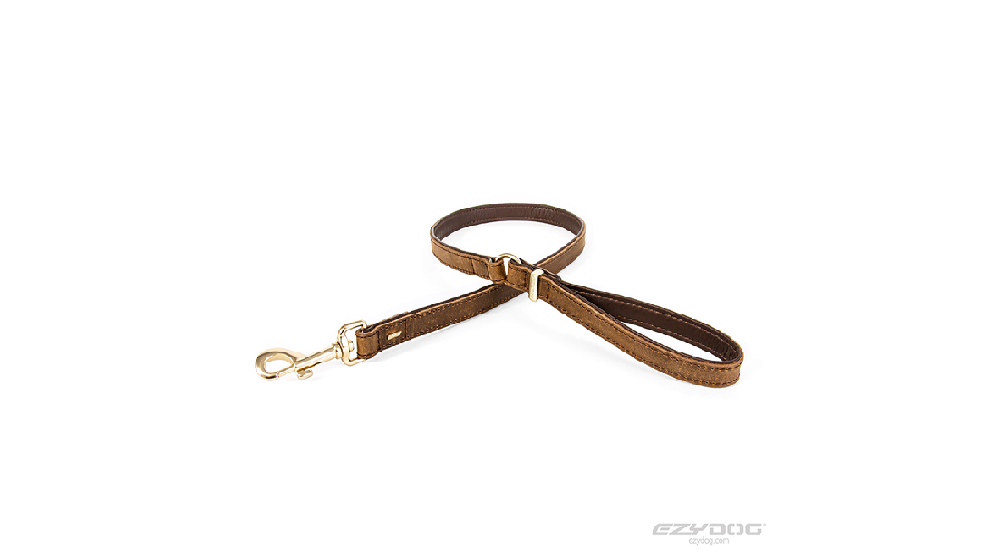 Ed Oxford Leather Leash Brown [colour:brown]