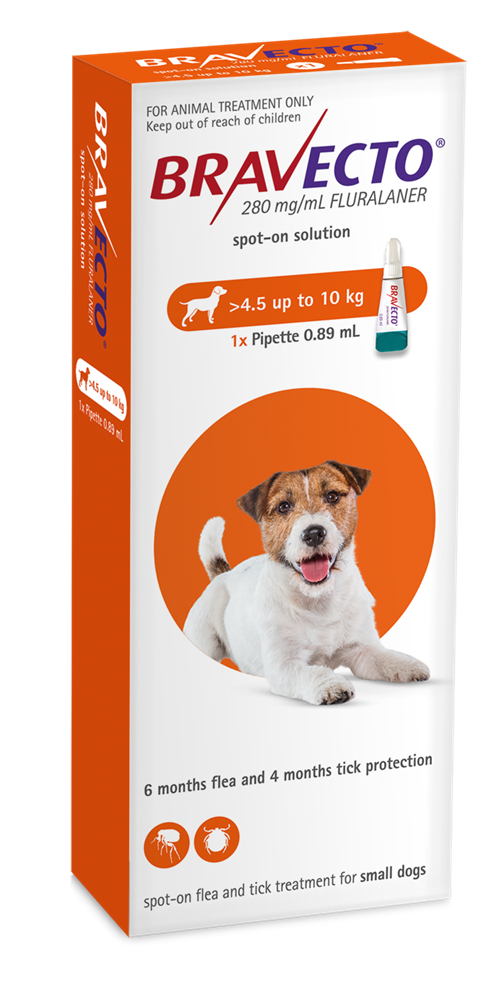 Bravecto Spot On Solution For Dogs 4.5-10kg