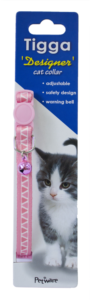 Tigga Cat Collar Triangle Pink [colour:pink]